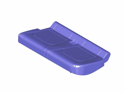 Ford GL3Z-1663805-EE Cover Assembly - Rear Seat Cushion, Driver Side GL3Z-1663805-EE Ford Cover Assembly - Rear Seat Cushion, Driver Side Illustration 1 of 1