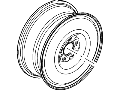Ford F4ZZ-1K007-C Compact Spare F4ZZ-1K007-C Ford Compact Spare Illustration 1 of 1
