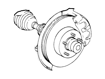 Ford 2L2Z-3B436-AA Shaft - Front Axle