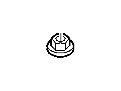-W706004-S440 Ford Plate Nut Illustration 1 of 1
