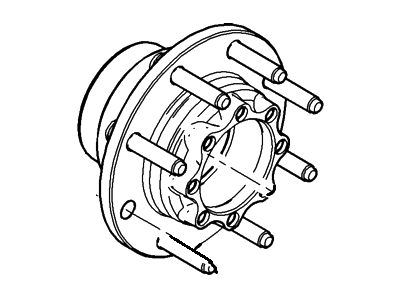 Ford 5C3Z-1109-AA Hub Assy - Wheel