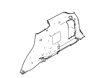 Mercury 8L8Z-7831012-BA Trim Assy - Quarter