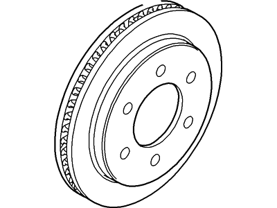 Ford 2L1Z-2C026-AA Disc - Brake 2L1Z-2C026-AA Ford Disc - Brake Illustration 1 of 1