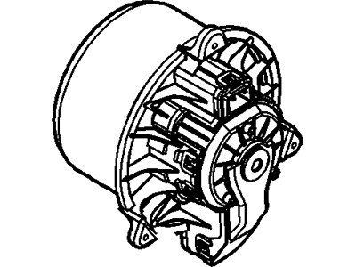 Ford BE8Z-19805-B Fan And Motor Assembly BE8Z-19805-B Ford Fan And Motor Assembly Illustration 1 of 1