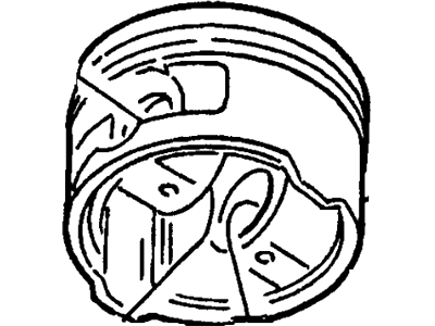 Ford XS7Z-6100-AA Piston And Connecting Rod