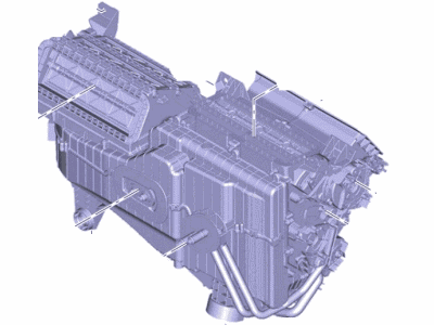 Lincoln G3GZ-19B555-T Evaporator And Housing Assy
