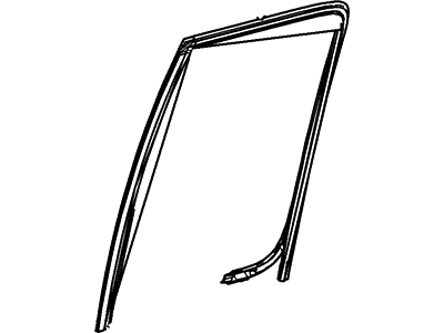 Ford 6L3Z-1825766-AA Run Assembly - Glass, Outer Passenger Side 6L3Z-1825766-AA Ford Run Assembly - Glass, Outer Passenger Side Illustration 1 of 1