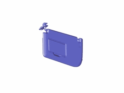 Ford JL3Z-1504104-BA Visor Assembly - Sun, Passenger Side JL3Z-1504104-BA Ford Visor Assembly - Sun, Passenger Side Illustration 1 of 1