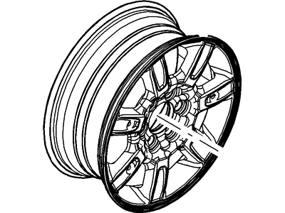 9L3Z-1007-N Ford Wheel Assembly Illustration 1 of 1