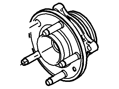 8A8Z-1104-B Ford Hub Assembly - Wheel Illustration 1 of 1
