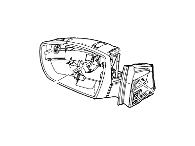 Ford CP9Z-17683-AA Mirror Assy - Rear View Outer