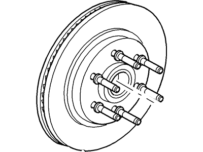 Ford 6L3Z-1102-AB Hub Assy - Wheel