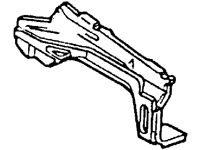Ford F87Z-16K006-AA Front Fender - Rear, Passenger Side F87Z-16K006-AA Ford Front Fender - Rear, Passenger Side Illustration 1 of 1