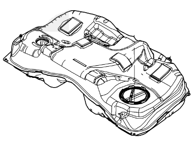 7E5Z-9002-A Ford Tank Assembly - Fuel Illustration 1 of 1