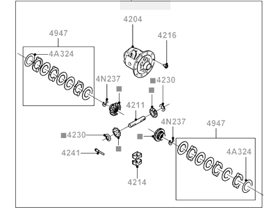 9L3Z-4026-D Ford Differential Assembly Illustration 1 of 1