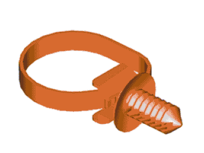 Ford CU5Z-14A163-B Retainer CU5Z-14A163-B Ford Retainer Illustration 1 of 1
