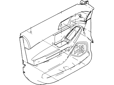 Ford DB5Z-7823942-AB Panel - Door Trim - Lower