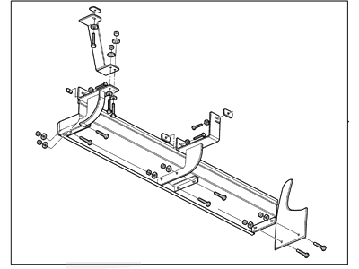 Ford 3C3Z-16451-AAA Running Board, Black, Driver Side 3C3Z-16451-AAA Ford Running Board, Black, Driver Side Illustration 1 of 1