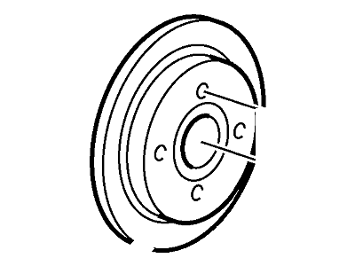 Ford 1S4Z-2C026-BA Disc - Brake 1S4Z-2C026-BA Ford Disc - Brake Illustration 1 of 1