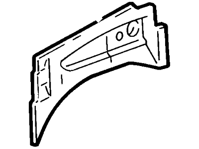 Ford F75Z-16K006-AB Front Fender - Rear, Passenger Side F75Z-16K006-AB Ford Front Fender - Rear, Passenger Side Illustration 1 of 1