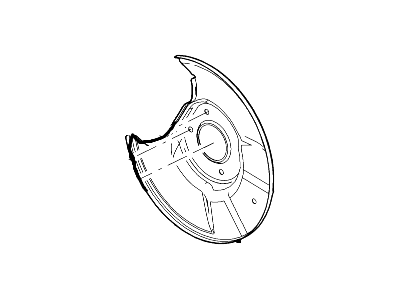Ford 3M8Z-2C028-A Shield - Brake Disc Splash, Passenger Side 3M8Z-2C028-A Ford Shield - Brake Disc Splash, Passenger Side Illustration 1 of 1
