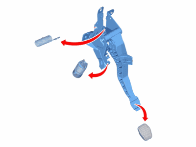 Ford EV6Z-7519-D Pedal - Clutch EV6Z-7519-D Ford Pedal - Clutch Illustration 1 of 1