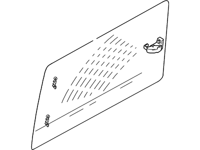 BT1Z-6129710-B Ford Glass - Quarter Window, Passenger Side Illustration 1 of 1