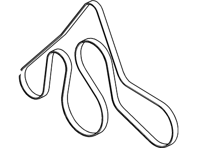 Mercury 4L2Z-8620-FA V-Belt