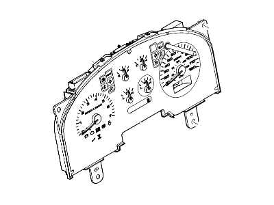 Ford 6L3Z-10849-CC Instrument Cluster 6L3Z-10849-CC Ford Instrument Cluster Illustration 1 of 1