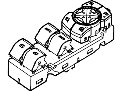 BB5Z-14529-BA Ford Switch - Window Control - Double, Driver Side Illustration 1 of 1