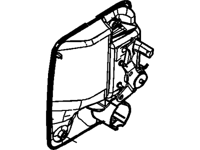 Ford 7C3Z-2522405-CA Handle Assembly - Door - Outer, Driver Side 7C3Z-2522405-CA Ford Handle Assembly - Door - Outer, Driver Side Illustration 1 of 1