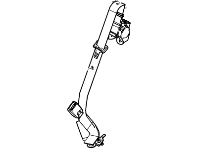 Mercury 8L8Z-78611B64-AA Seat Belt Assy