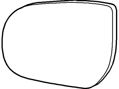 Mercury AL8Z-17K707-C Glass Assy - Rear View Outer Mirror