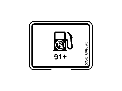 Lincoln XW4Z-9A095-AB Decal - Unleaded Fuel