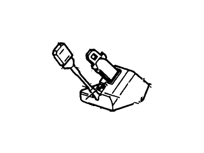 Ford F1TZ7860044G Belt And Buckle Assembly