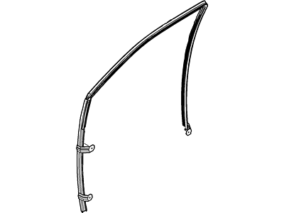 8C3Z-2521596-A Ford Run - Door Glass, Passenger Side Illustration 1 of 1