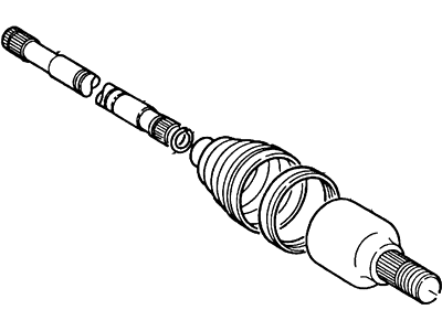 Mercury F8RZ3B436AB Joint & Stub Shaft Assembly
