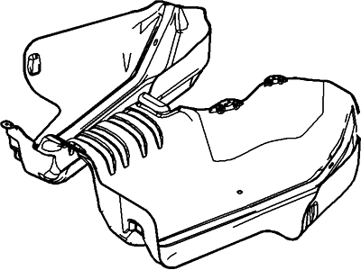 Ford DA8Z-9A032-A Heat Shield DA8Z-9A032-A Ford Heat Shield Illustration 1 of 1