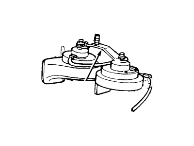 Ford F87Z-13832-AB Horn Assy - Low Pitch              