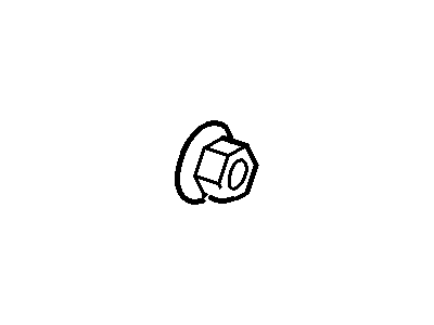Ford -N808405-S100A Nut - Adjusting Screw -N808405-S100A Ford Nut - Adjusting Screw Illustration 1 of 1