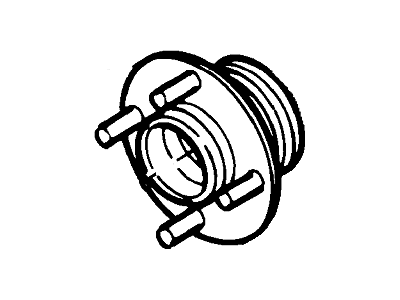 Mercury F5RZ-1104-A Hub Assembly - Wheel
