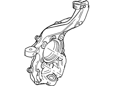 Ford 2L1Z-3K186-CA Knuckle - Front Wheel, Driver Side 2L1Z-3K186-CA Ford Knuckle - Front Wheel, Driver Side Illustration 1 of 1
