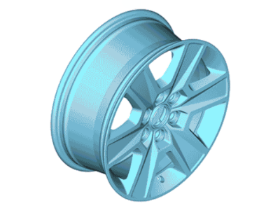 Ford JL3Z-1007-B Wheel Assembly JL3Z-1007-B Ford Wheel Assembly Illustration 1 of 1