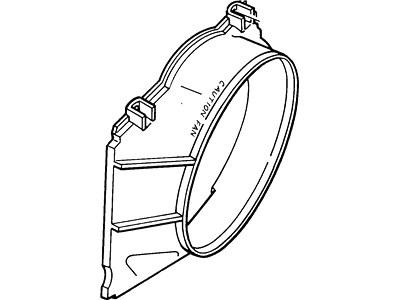 Ford F-250 Fan Shroud - FOTZ8146D