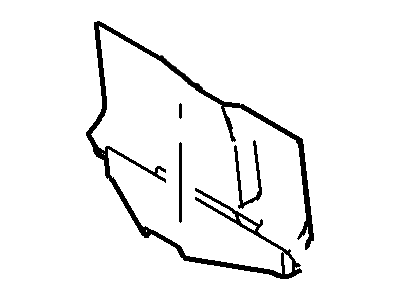 3W7Z-9A039-BA Ford Shield - Fuel Tank, Driver Side Illustration 1 of 1