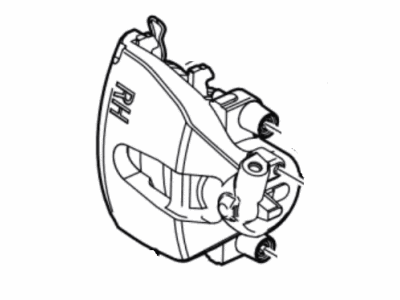 Ford 3S4Z-2B121-AA Caliper With Pads, Driver Side 3S4Z-2B121-AA Ford Caliper With Pads, Driver Side Illustration 1 of 1