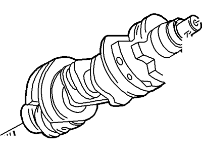 Mercury XL2Z-6303-AA Crankshaft Assembly