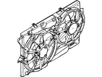 Lincoln DG1Z-8C607-C Motor And Fan Assy - Engine Cooling