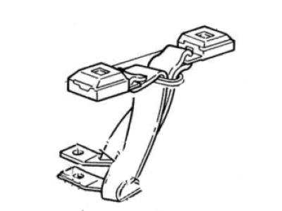 Ford F29Z-1260045-HH Seat Belt Assembly