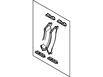 Ford E-250 Econoline Brake Pads - 6C2Z-2200-C